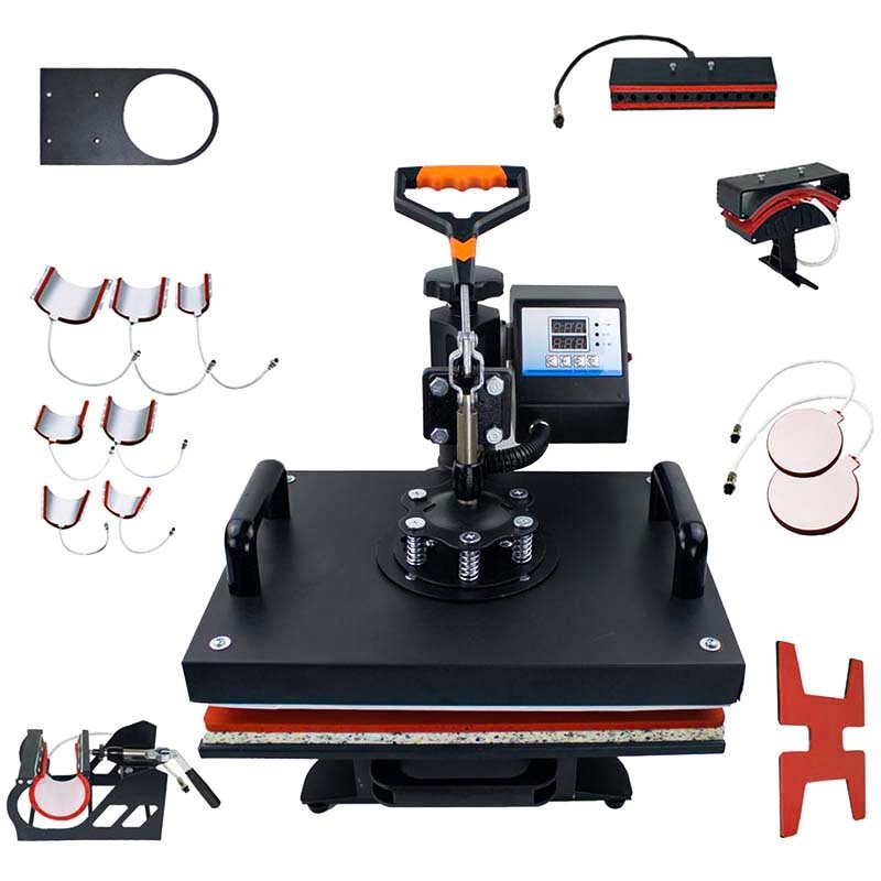 Suntek 15in1 Digital Swing Away Heat Press Machine Printing For T shirt/mug/hat/glass/ceramic