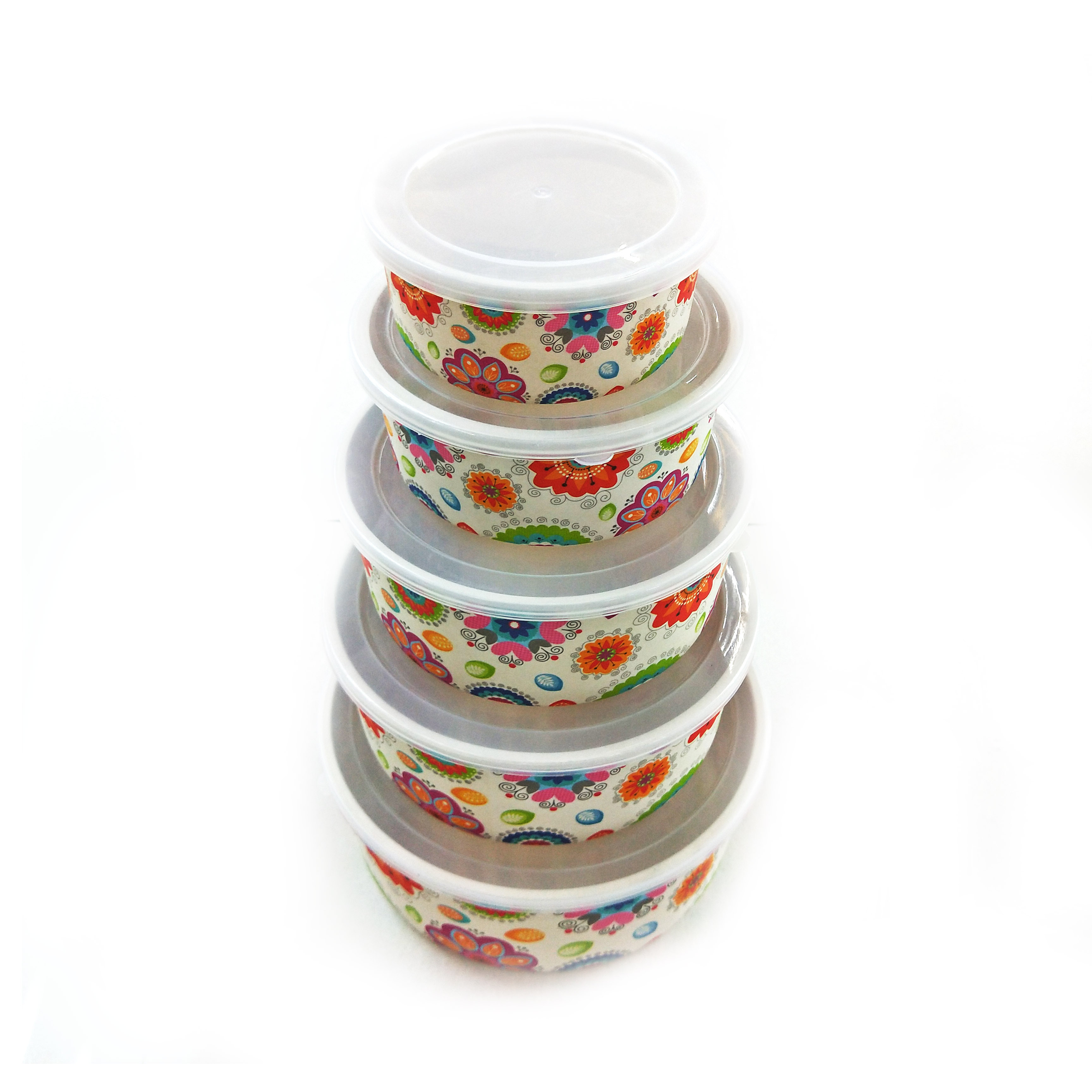 Round Shape Tableware BPA Free Collapsible Fruit Salad Lunch Box Silicone Food Box Container