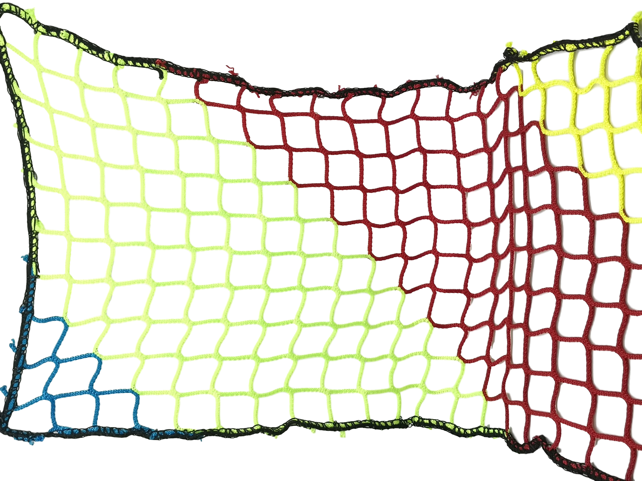 Low price soft shinny construction safety net 4mm 4.5cm colorful knotless safety nets