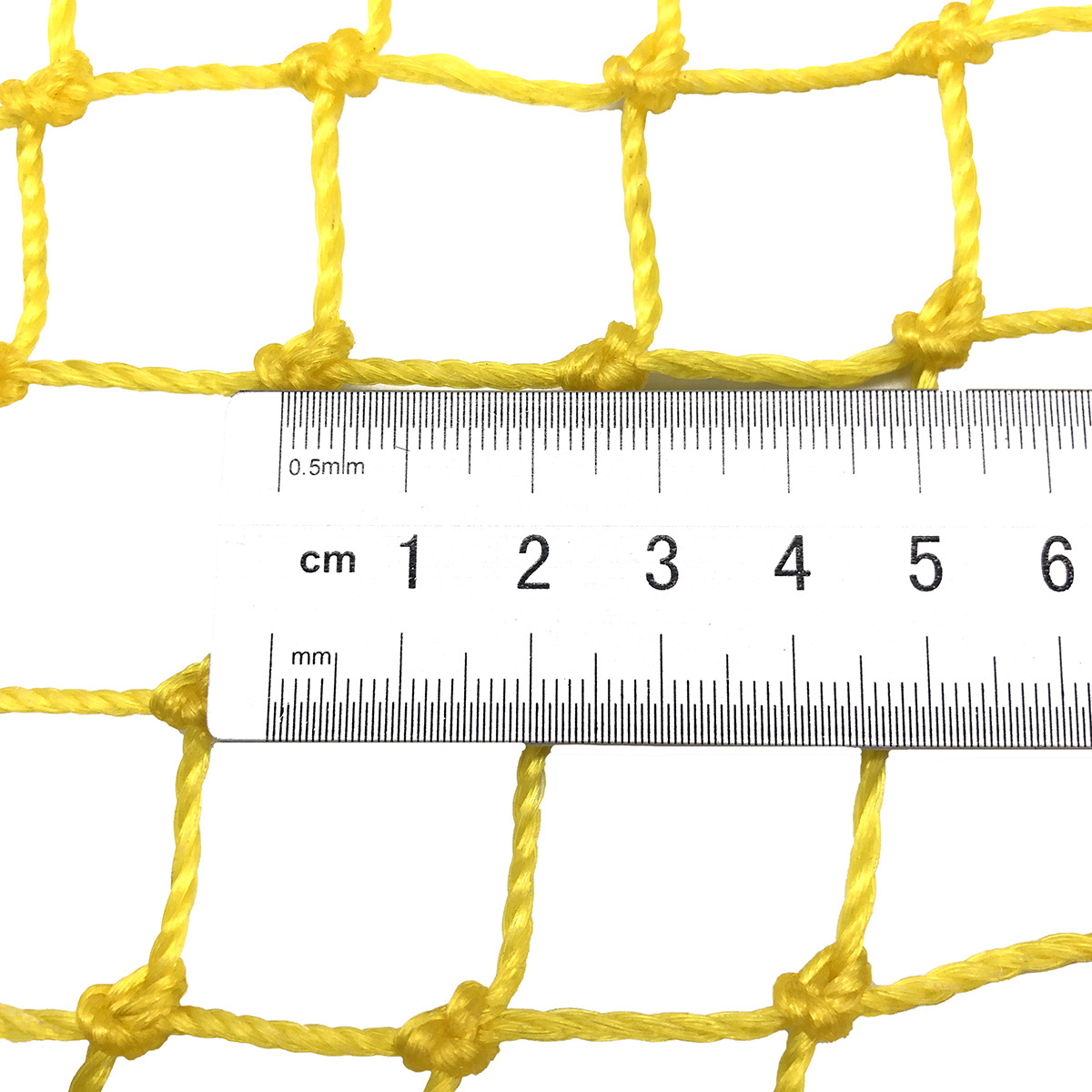 2mm 2.5cm Mesh Yellow PE Knotted trampoline Safety Net safety net hammock floor loft nets