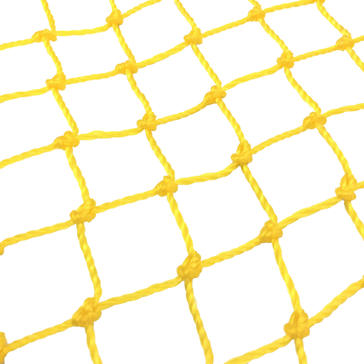 2mm 2.5cm Mesh Yellow PE Knotted trampoline Safety Net safety net hammock floor loft nets