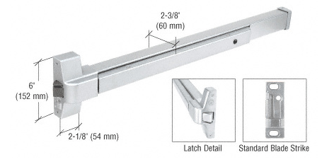 ANSI Grade1 Panic Exit Device latch lock horizontal push bar for commercial single double emergency fire escape door