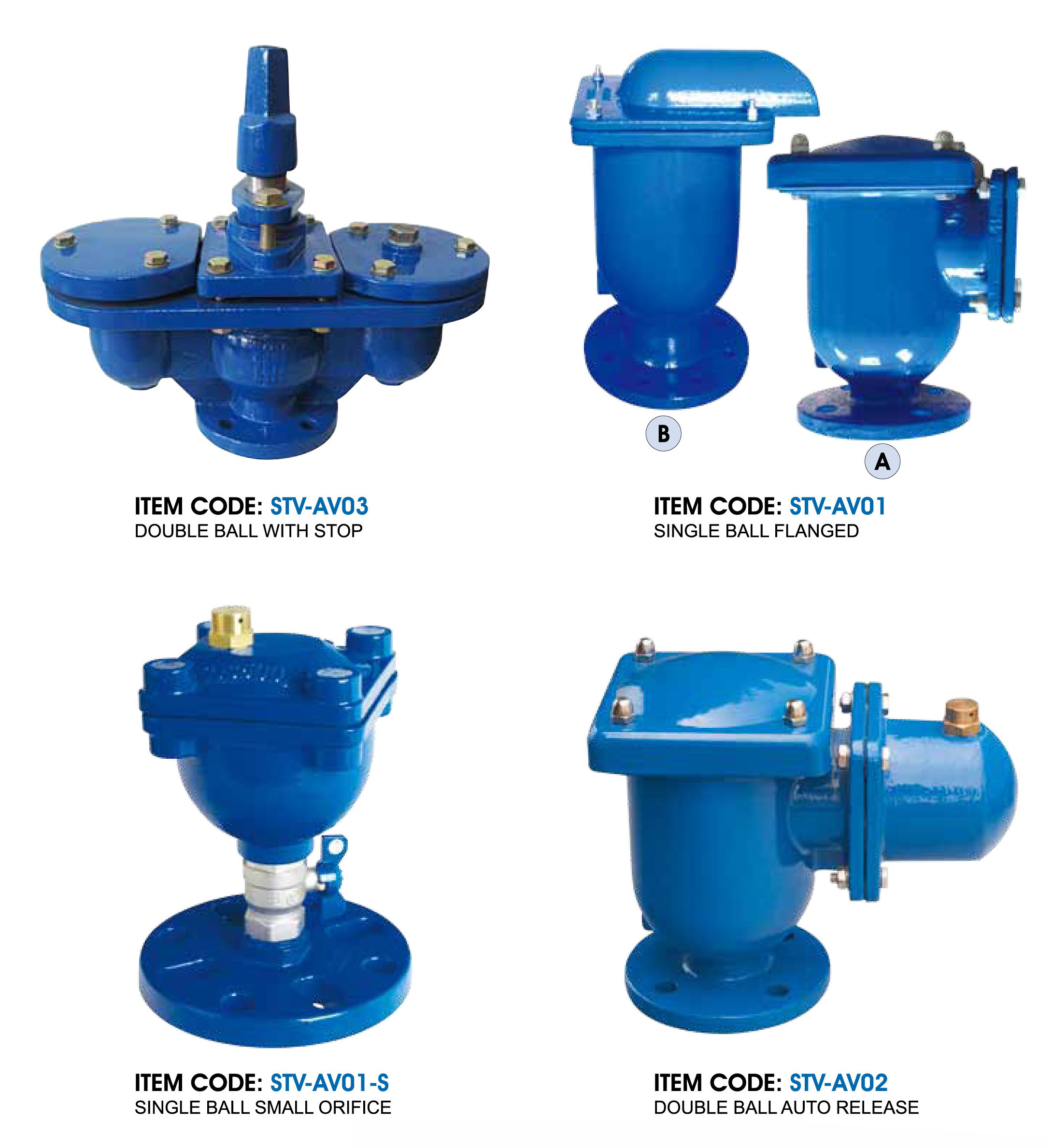 Air Valve Air Vent Valve ACS Certificate Series Auto Air Inlet / Release Valve - Triple Function - Single Ball / Double Ball Water Normal Temperature