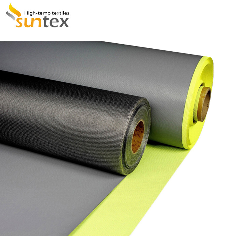 Heat Resistant PTFE Coated Cloth Woven E-glass Insulated Fiberglass Fabric