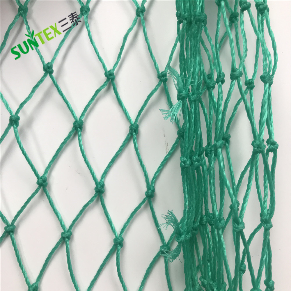 heavy duty knotted fishing net nylon single knot chicken net Anti-Bird Netting Garden Fence and Crops Protective Fence Mesh