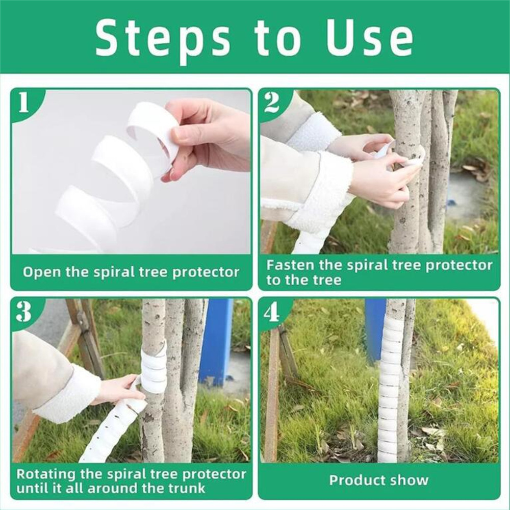 Plastic Spiral Tree Guard To Protect Saplings Plant Poly Tube Tree Protectors