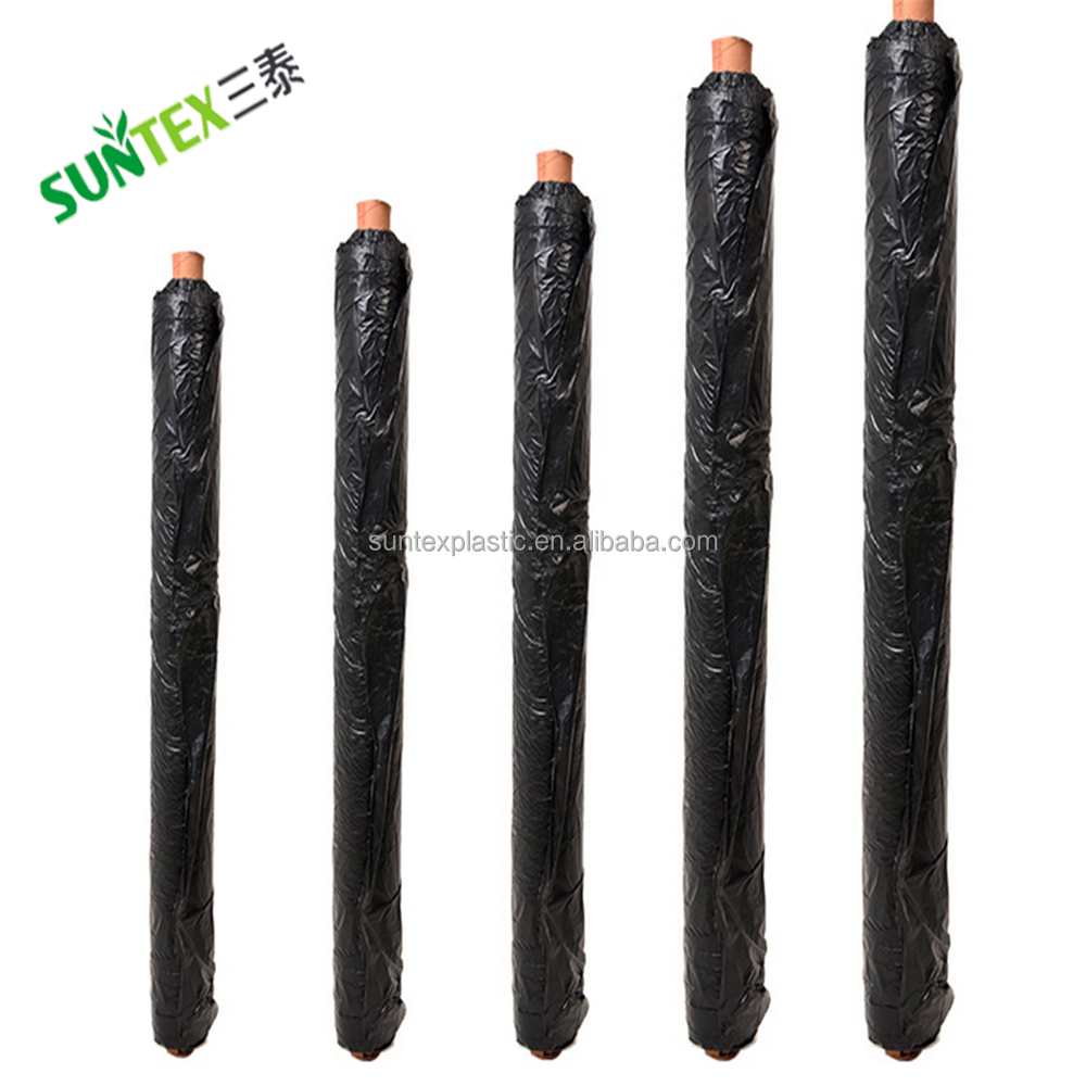 20 micron Black Plastic PE Mulch film roll, polyethylene ground cover waterproof muching sheet films for agricultural 1*1000m