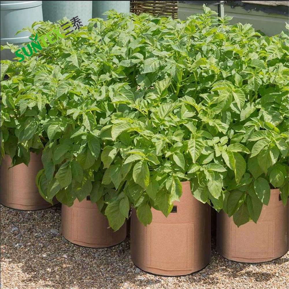 5 Gallon Vegetables Potato Grow Bags, Nonwoven Fabric Plant Flower Growing Pots with Handles