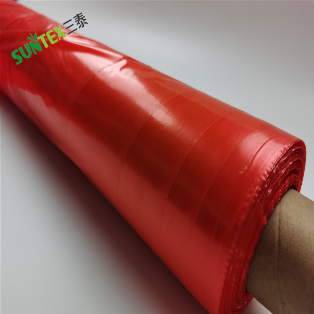 25 micron ldpe UV Stabilized  waterproof Mulch Film 1.8*500m, Red agricultural Mulching Film Sheets