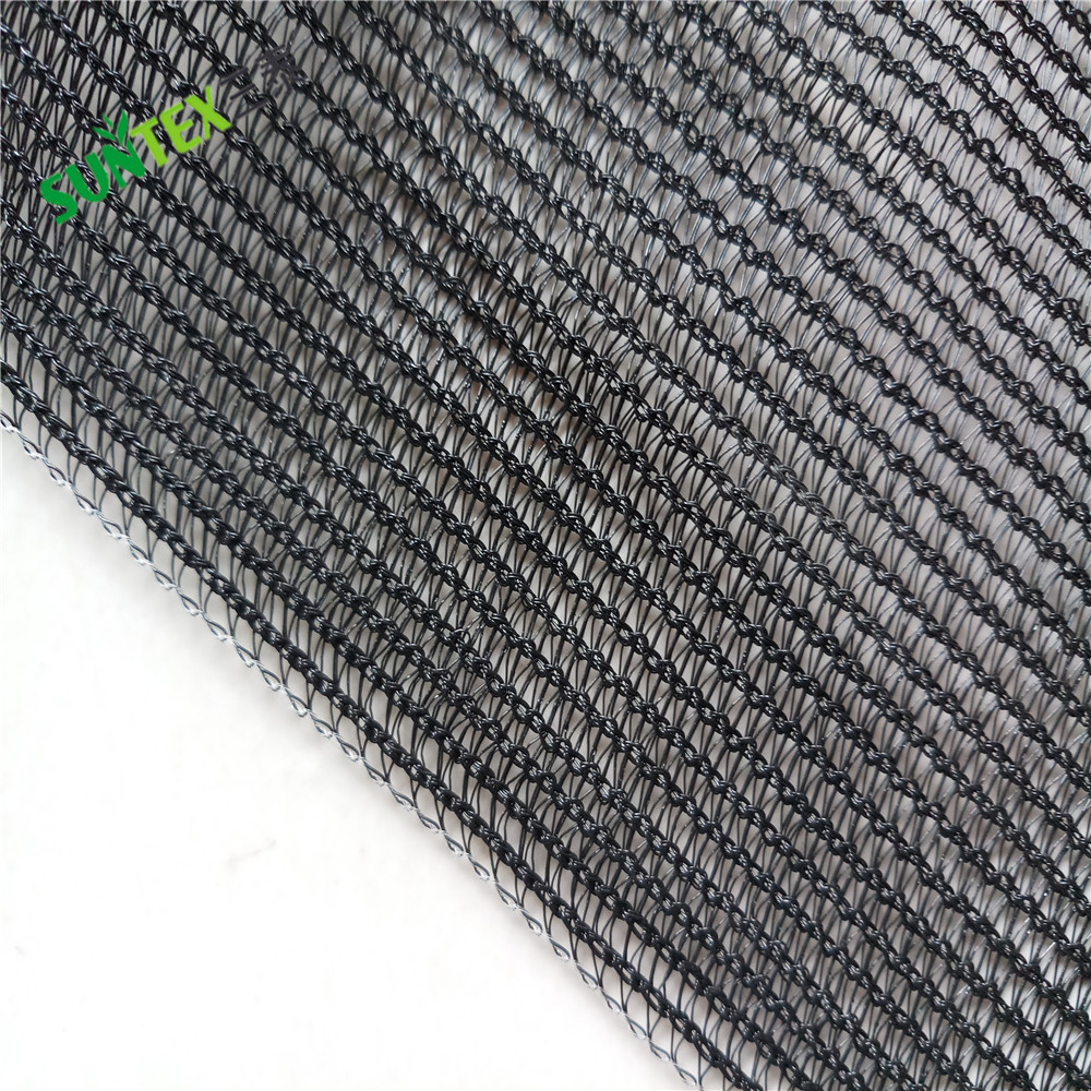 Uv treated garden solar shade net polythene sun thermal screen nursery shade netting, 75% black mono greenhouse sun shade screen