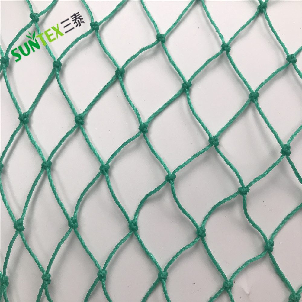 heavy duty knotted fishing net nylon single knot chicken net Anti-Bird Netting Garden Fence and Crops Protective Fence Mesh