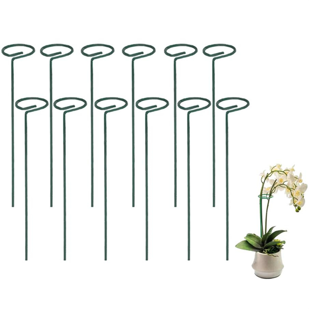 16 Inch Metal Plant Support Rod Garden Plant Support Stake Flowers Orchards Tomatoes Plant Stick Gardening Tool Bunga Stand