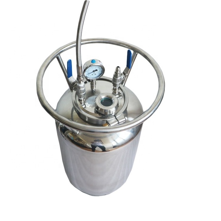 Stainless steel 25lbs solvent recovery tank for closed loop extractor