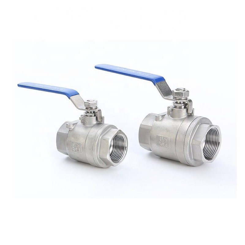 304 316L BSP NPT Pull Handle 2 Piece Ball Valve SS304 Stainless Steel 2pc Female Thread Sanitary Ball Valve