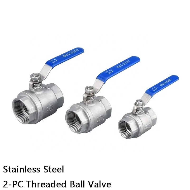 304 316L BSP NPT Pull Handle 2 Piece Ball Valve SS304 Stainless Steel 2pc Female Thread Sanitary Ball Valve