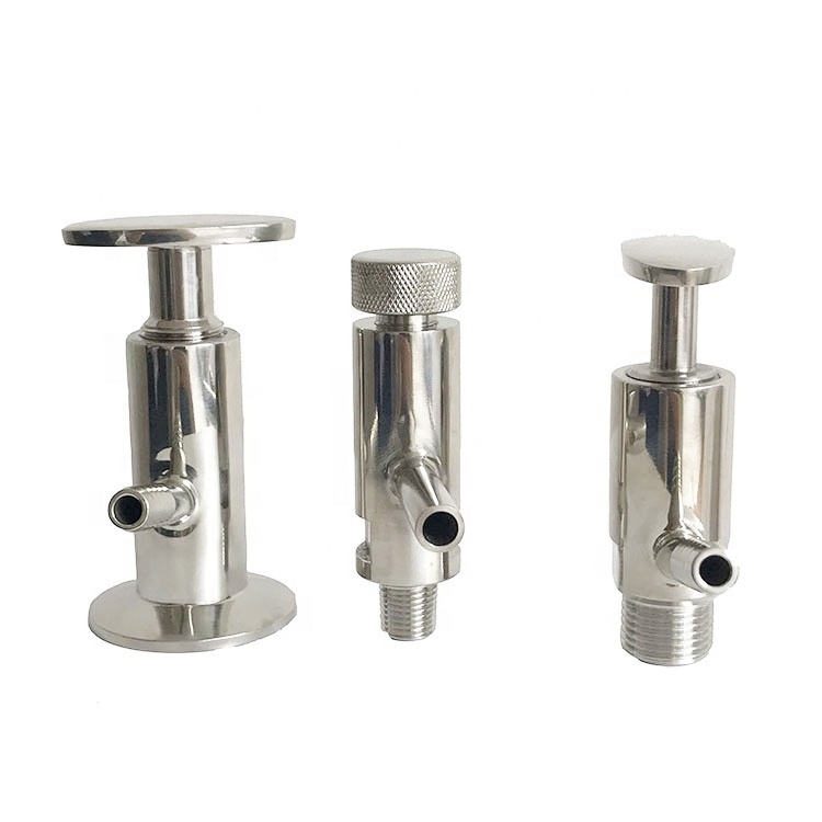 Manual Handle Stainless Steel Hose Barb Tri Clamp Sanitary Sampling Valve