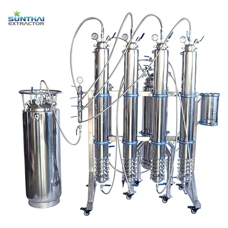 10lb closed loop extractor with fully jacketed columns and solvent tanks