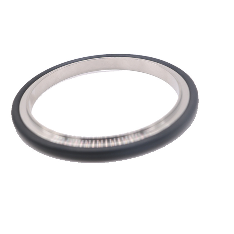 KF10-KF50 stainless steel kf center ring with FKM gasket for vacuum clamp accessories