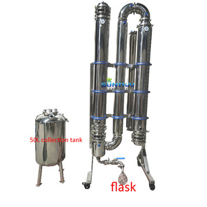 New Design falling film evaporator with preheat column and collection vessel