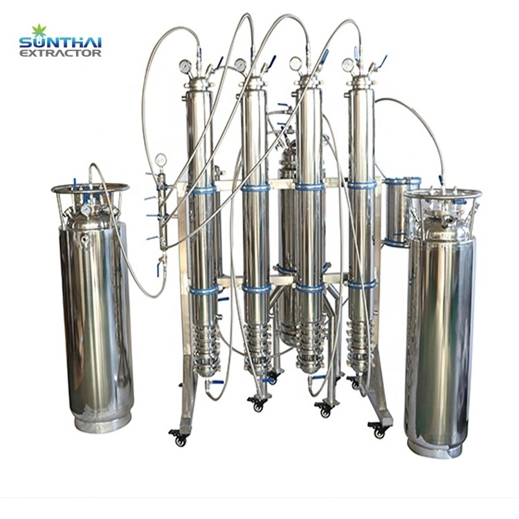 10lb closed loop extractor with fully jacketed columns and solvent tanks