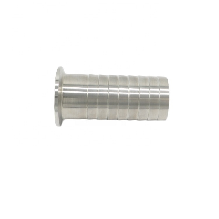 1.5inch Sanitary DIN SMS 3A Stainless Steel 304 316 Long Type Tri-clamp Hose Barb Adaptor