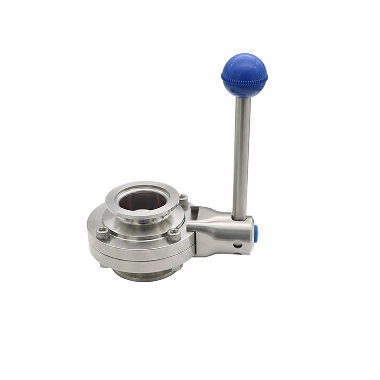 Stainless Steel SS304 Vacuum KF40 Butterfly Valve with KF flange