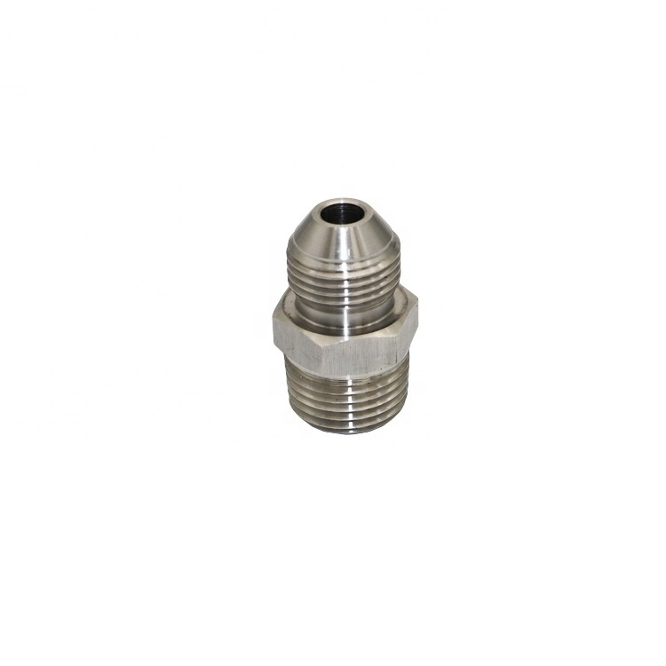 Stainless Steel SS304 37 Degree MJIC with MNPT Flare Fittings Hydraulic Adapter