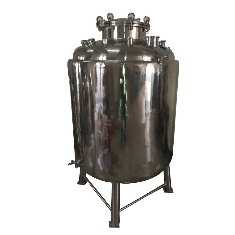 OEM Pressure jacketed vessel laboratory reactor vessel with manway and locking wheel