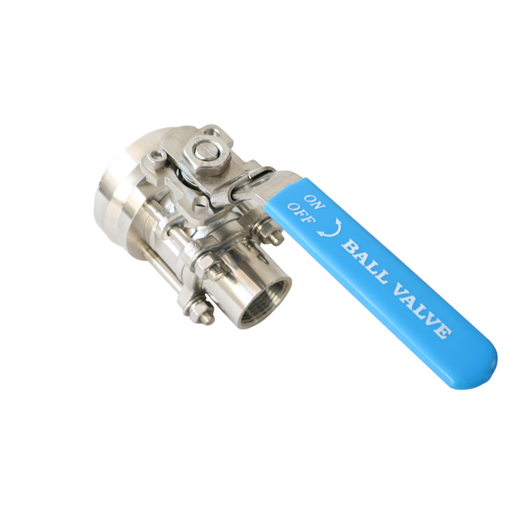 Sanitary Manual Tank Bottom Ball Valves for discharge port at tank bottom