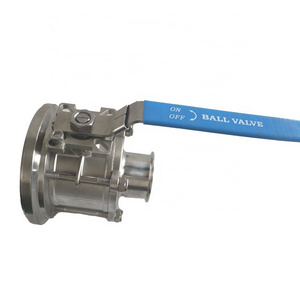 Sanitary Manual Tank Bottom Ball Valves for discharge port at tank bottom