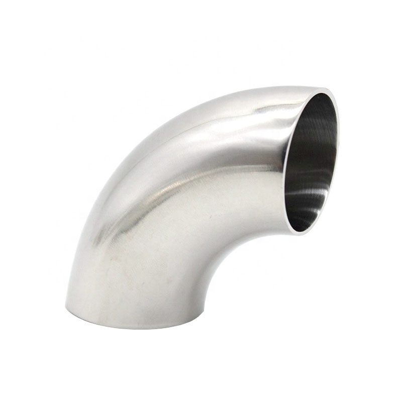 SS304 Stainless Steel Butt Weld Sanitary Bend 90 Degree Elbow