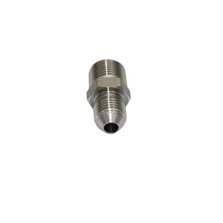 Stainless Steel SS304 37 Degree MJIC with MNPT Flare Fittings Hydraulic Adapter