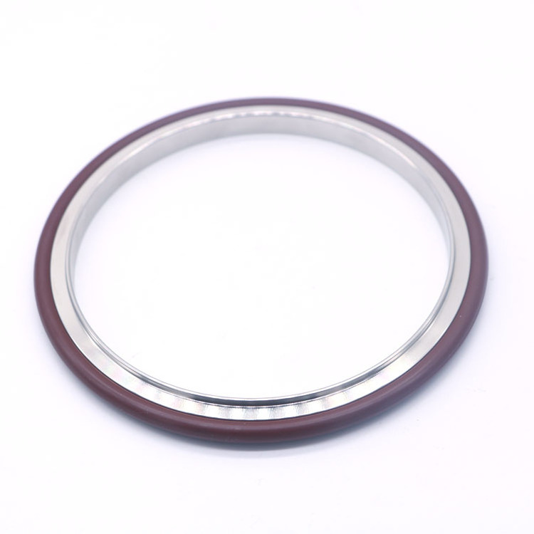 KF10-KF50 stainless steel kf center ring with FKM gasket for vacuum clamp accessories