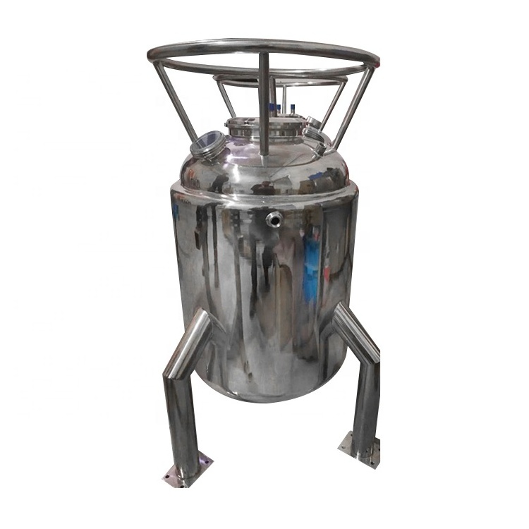 50lb stainless steel solvent tank ss304 jacketed tank for solvent recovery with legs