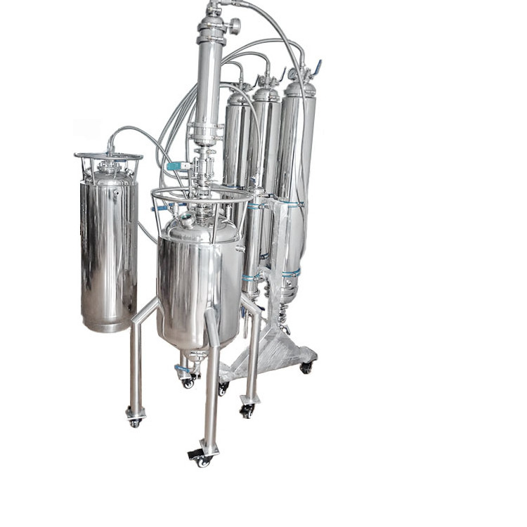 10lb closed loop extractor with fully jacketed columns and solvent tanks