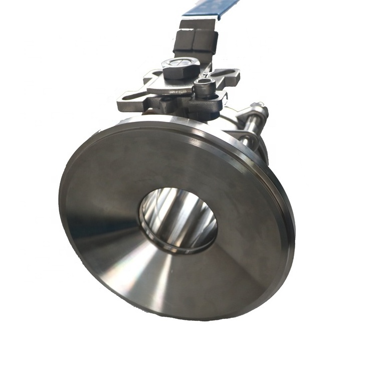 Sanitary Manual Tank Bottom Ball Valves for discharge port at tank bottom