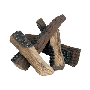 Hot-sell gas logs firewood fake wood in fireplace