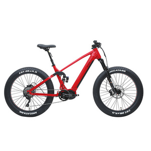 China manufacturer 48v full suspension fat tire electric mtb bicycle off road ebike electric snow bike