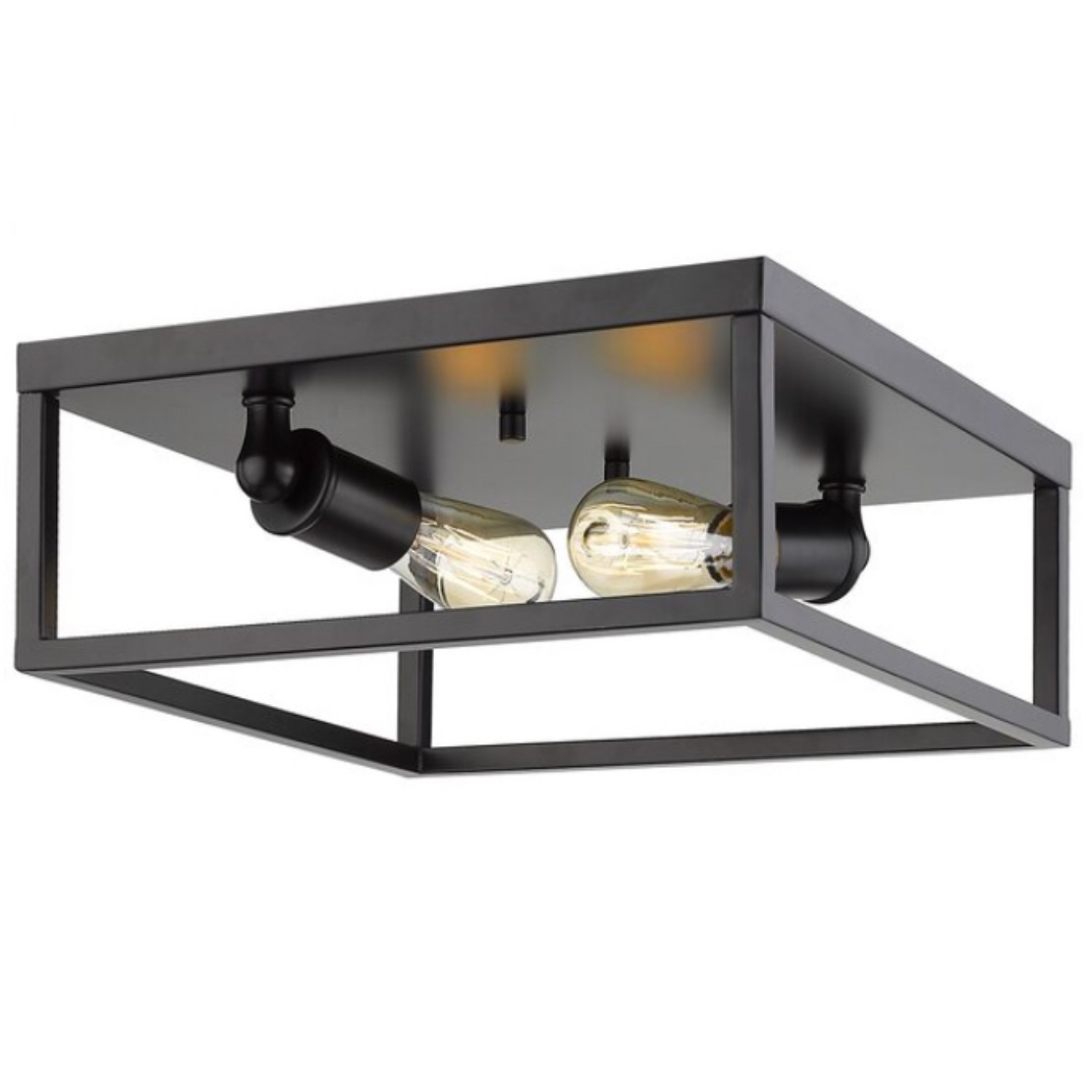 BLACK Metal Flush Mount Ceiling Lights Contemporary Ceiling Lighting