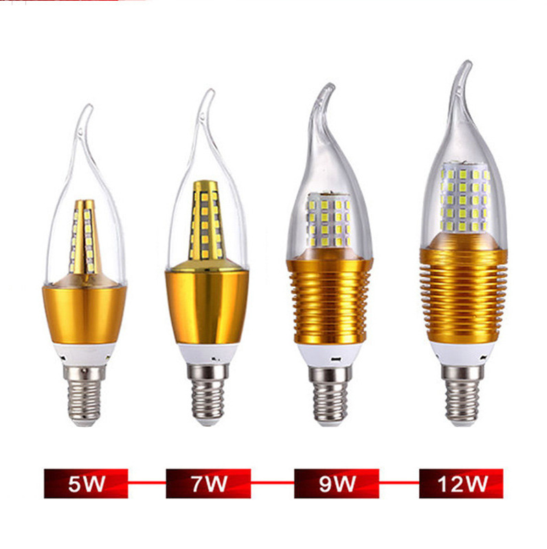 DECO LIGHT E12 E14  LED Bulb Candelabra 5W 7Watt  Equivalent LED Filament Light Bulbs