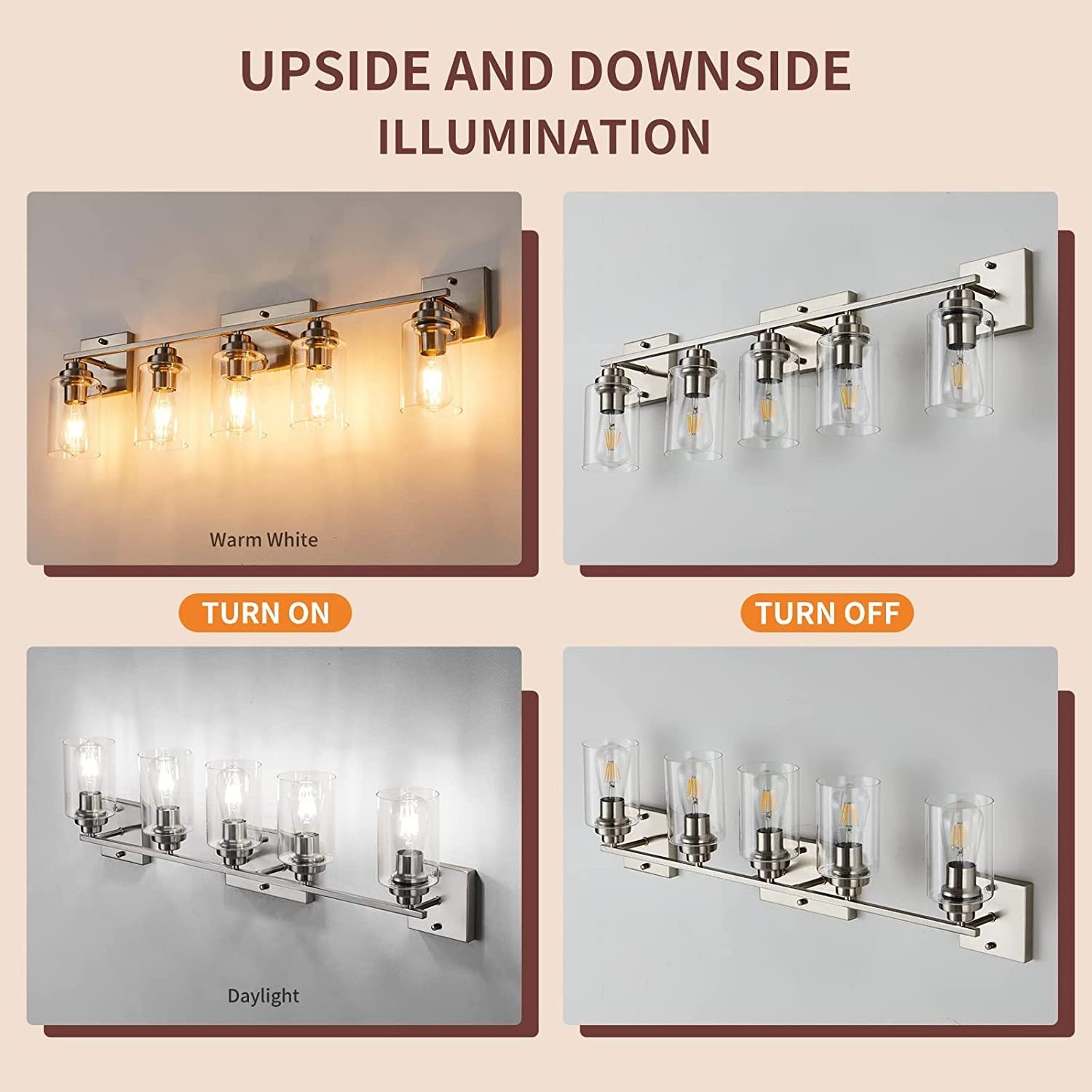 New Design Modern Wall Light for Home Decor Factory Wholesale Wall Sconce Wall-mounted vanity lights Bathroom mirror sconces