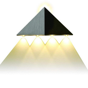 5W Led Wall Sconce Lights Triangle Shape Decorative Lamp For Bathroom Vanity Lighting outdoor wall lamp