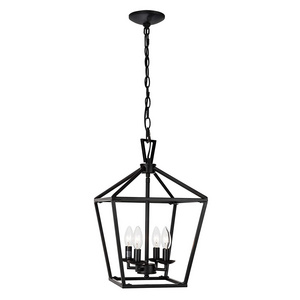 Farmhouse Foyer Bar Black Dining Room Light Kitchen Island Rectangular hanging Lighting Pendant Light Fixtures