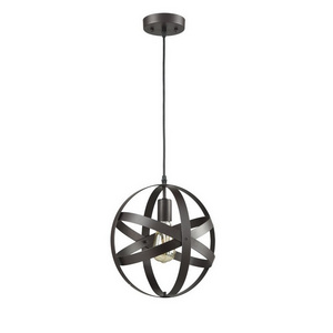 Shinetime  Industrial Metal Spherical Pendant Displays Changeable Hanging Lighting Fixture