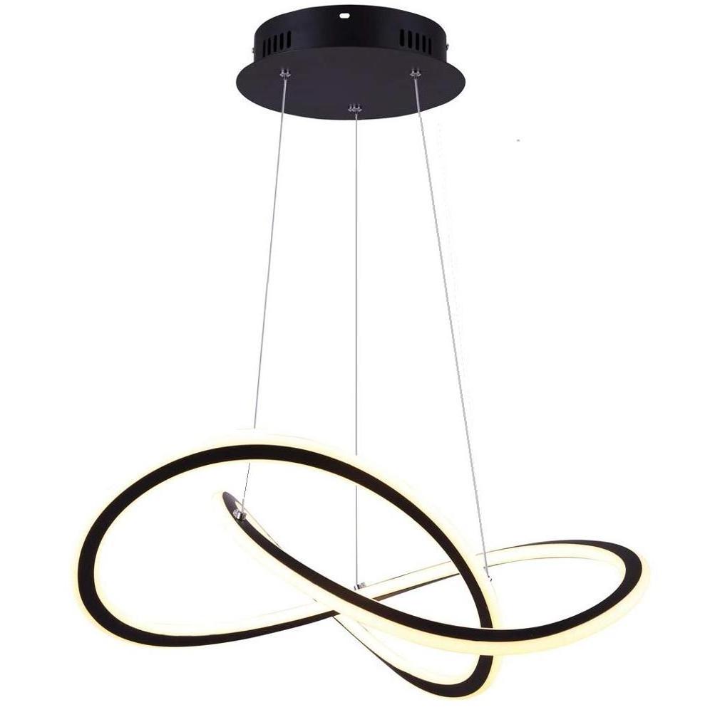 Modern Chic LED Ring Chandelier Ceiling Pendant Light Hung Light Painting Lamp Fixture for Living Room Bedroom Dinning Room