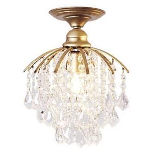 Modern Crystal Raindrop Chandelier Lighting Flush Mount LED Ceiling Light Fixture Pendant Lamp for Dining Room Bathroom Bedroom