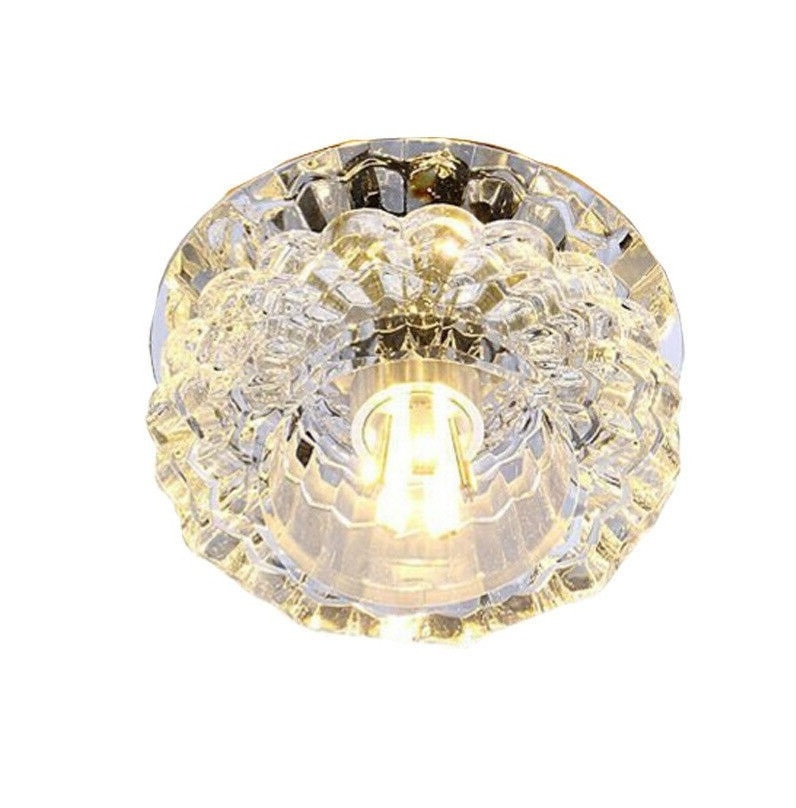 Modern Crystal LED Ceiling Light Fixture Aisle Hallway Pendant Lamp Chandelier