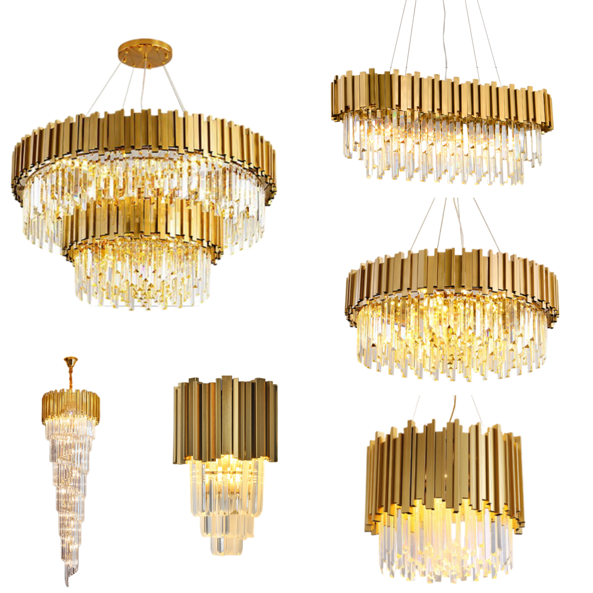 Nordic modern large chandeliers for high ceilings crystal ceiling pendant lights lamp lighting crystal chandelier