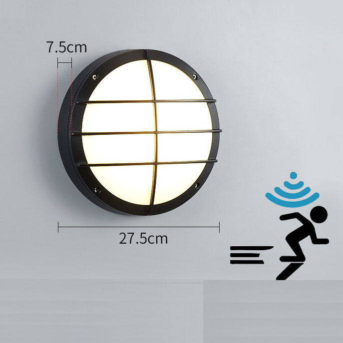 Spot Goods Moisture-proof Surface Mounted Ceiling round metal ip54 smart outdoor wall lamps led bulkhead light