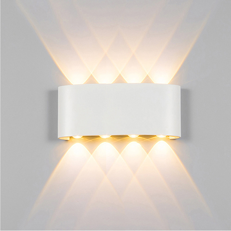 Stock Available 4W 6W 8W 12W Modern Decorative Wall Led Light Battery Operated Indoor Sconce Lamp Bedroom Lighting Wall Lamps